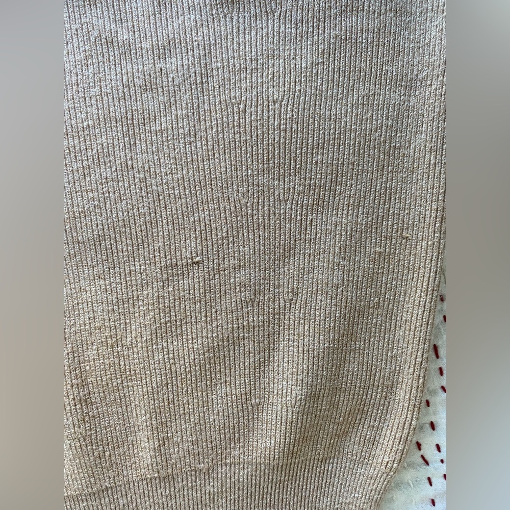 Zara girls knit camel colored dress with cream ruffle collar. Zara knitwear. - Picture 6 of 9